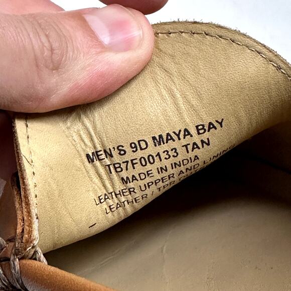 EXCELLENT Tommy Bahama Maya Bay Bit Loafer Fish Hook Tan Brown Size 9 - Picture 11 of 15